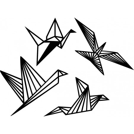 Moderní obraz na zeď - svobodní ptáci 4 ks - LIBERDADE