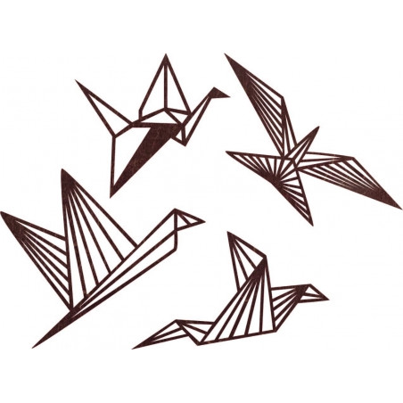 Moderní obraz na zeď - volní ptáci 4 ks - LIBERDADE