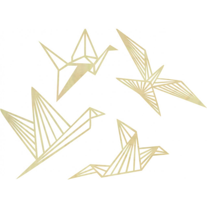 Moderní obraz na zeď - volní ptáci 4 ks -...