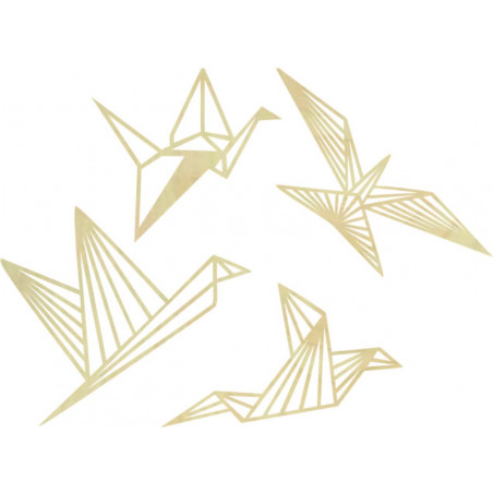 Moderní obraz na zeď - volní ptáci 4 ks - LIBERDADE