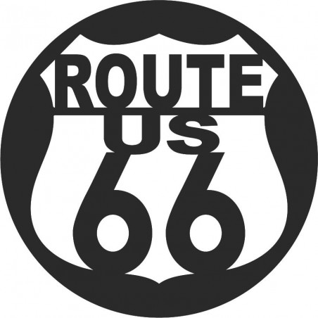 Dřevěný nástěnný obraz U.S. ROUTE 66