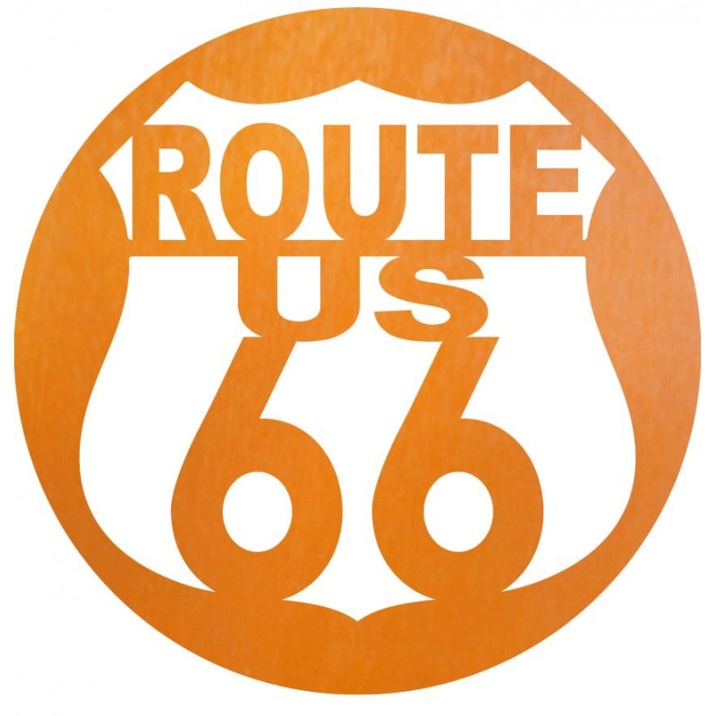 Dřevěný nástěnný obraz U.S. ROUTE 66