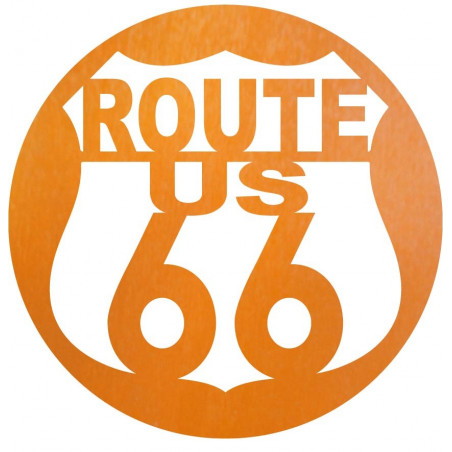Dřevěný nástěnný obraz U.S. ROUTE 66