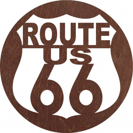 Dřevěný nástěnný obraz U.S. ROUTE 66