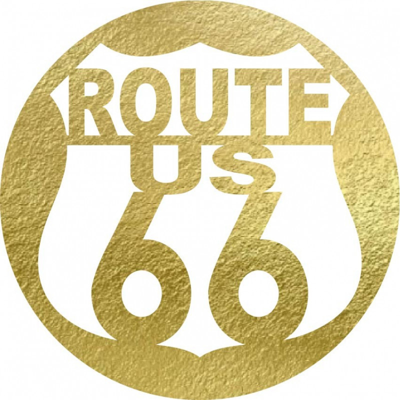 Dřevěný nástěnný obraz U.S. ROUTE 66