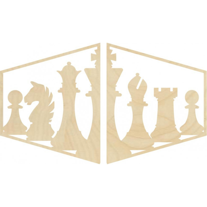 Elegantní obraz na stěnu šachové figurky -...