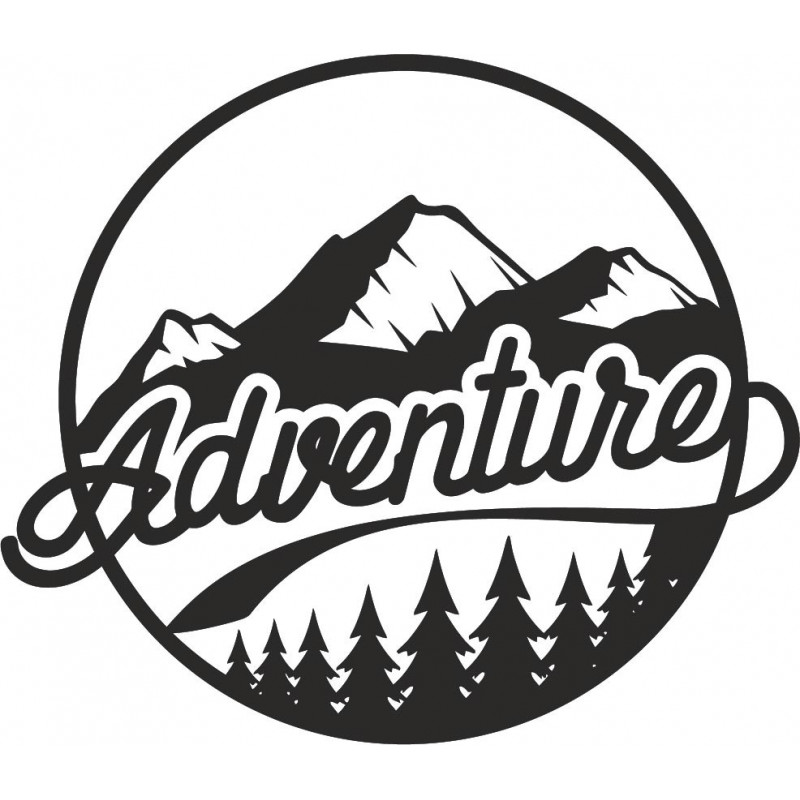 Dřevěný obraz na zeď s motivem přírody - ADVENTURE