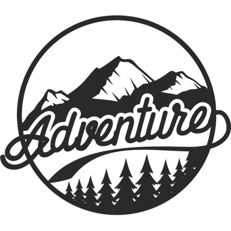 Dřevěný obraz na zeď s motivem přírody - ADVENTURE