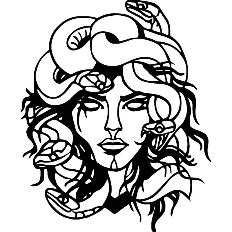 Obraz na zdi msdúza žena - MEDUSA GORGONA