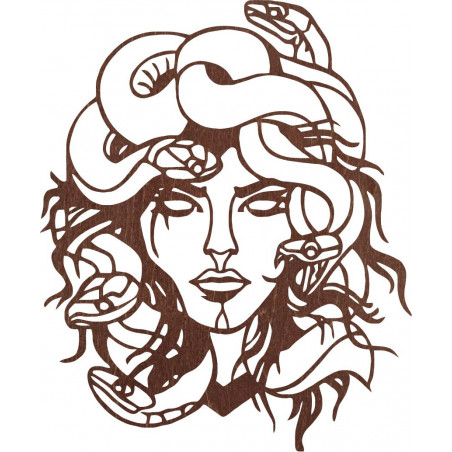 Obraz na zdi msdúza žena - MEDUSA GORGONA
