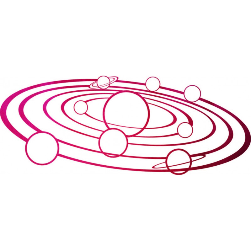 Moderní nástěnné umění Sluneční soustava - SOLAR