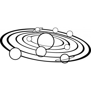 Moderní nástěnné umění Sluneční soustava - SOLAR 2