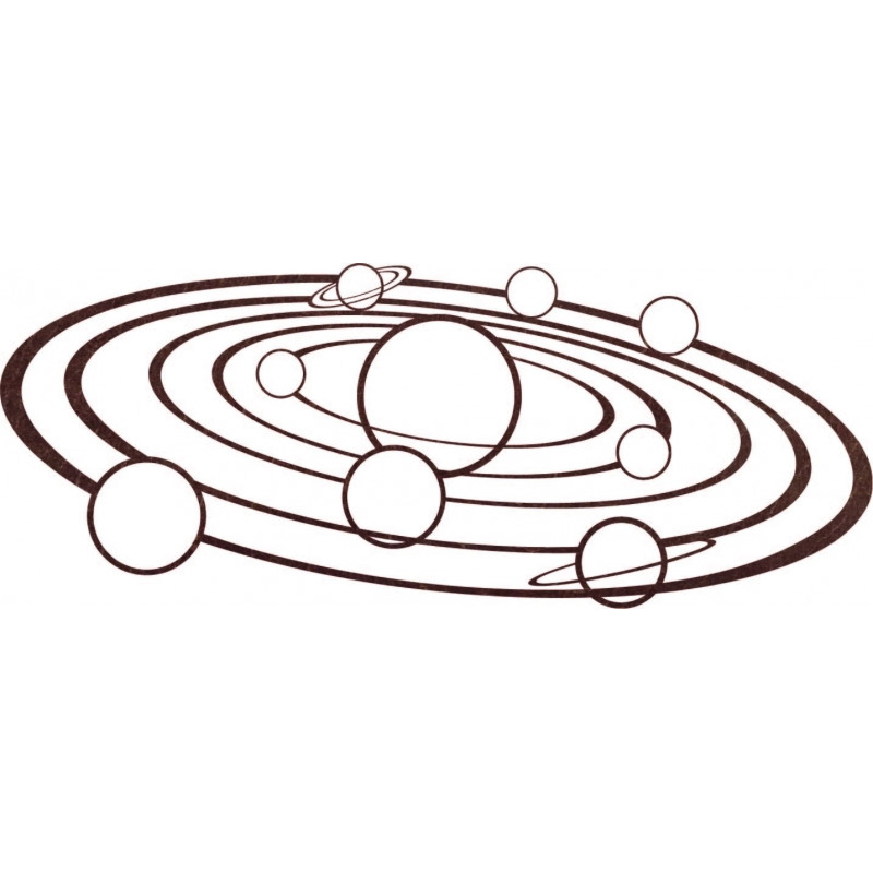 Moderní nástěnné umění Sluneční soustava - SOLAR