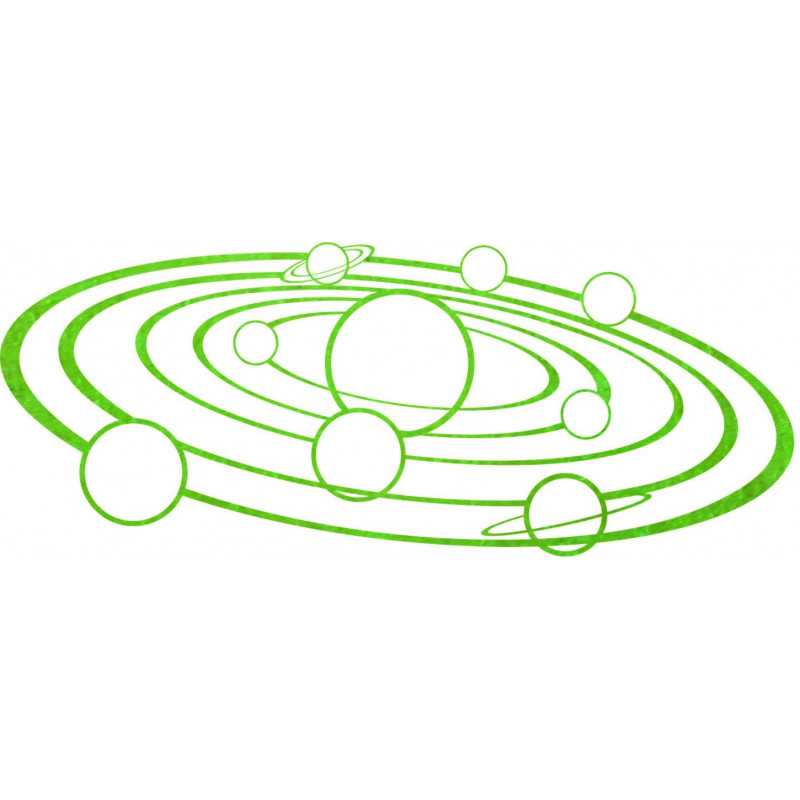 Moderní nástěnné umění Sluneční soustava - SOLAR