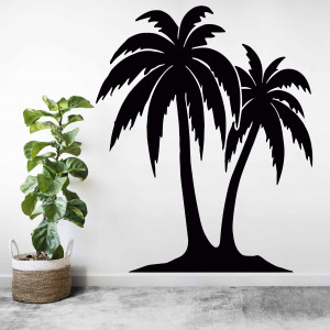 Vyřezávaný obraz na stěnu palmy - TROPICAL | SENTOP