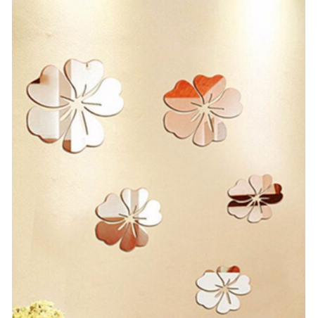 Dekorativní zrcadla. Zrcadlová samolepka na zeď, jako obraz nebo dekorace, 3d akrylová samolepka