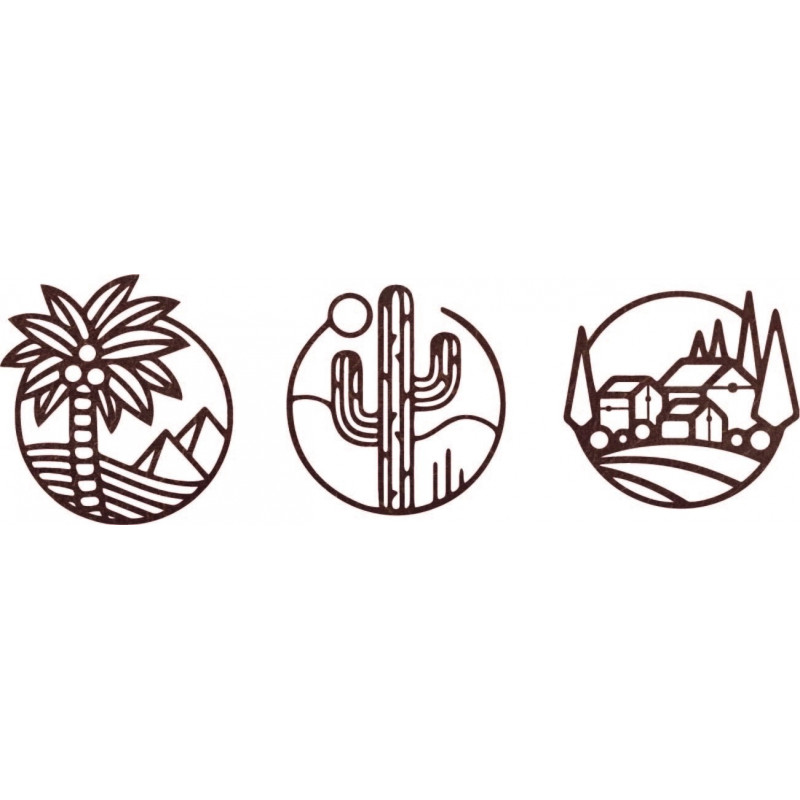 Třídílný obraz na zeď sahara - ARAHSA