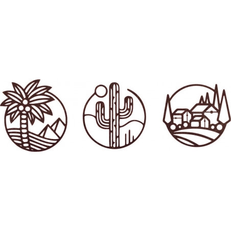 Třídílný obraz na zeď sahara - ARAHSA