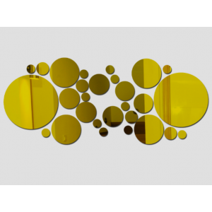 Dekorativní zrcadla. Zrcadlová samolepka na zeď, jako obraz nebo dekorace, 3d akrylová samolepka 2