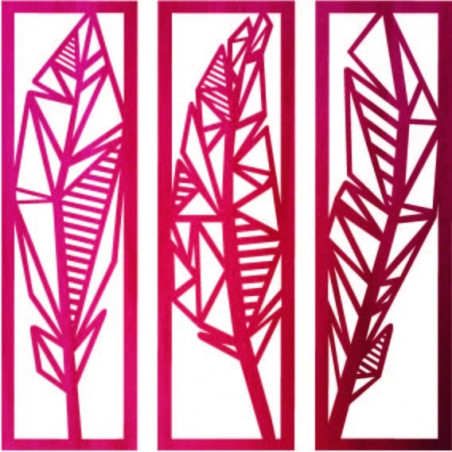 Moderní třídílný obraz Banánové listy - MUSACEAE
