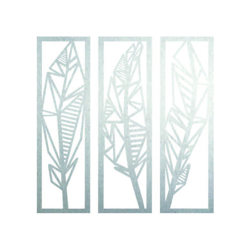 Moderní trojdílný obraz banánové listy - MUSACEAE