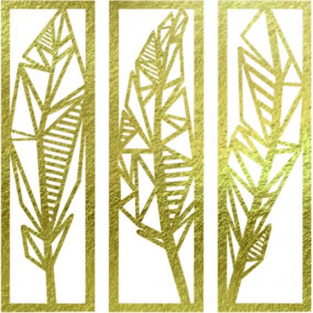Moderní třídílný obraz Banánové listy - MUSACEAE