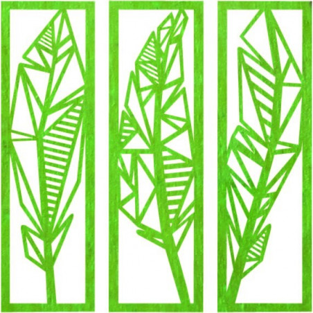 Moderní třídílný obraz Banánové listy - MUSACEAE