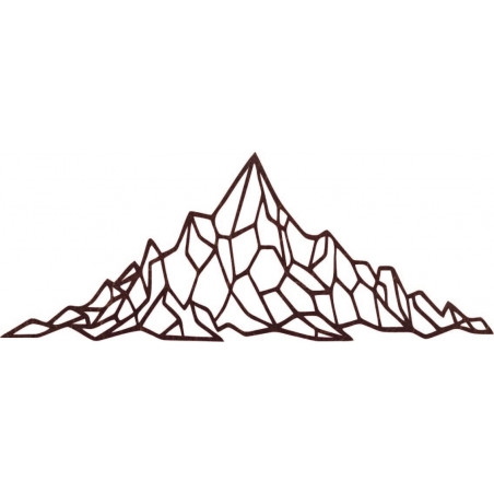 Polygonální nástěnná dekorace skalnatý kopec - AKVOYD