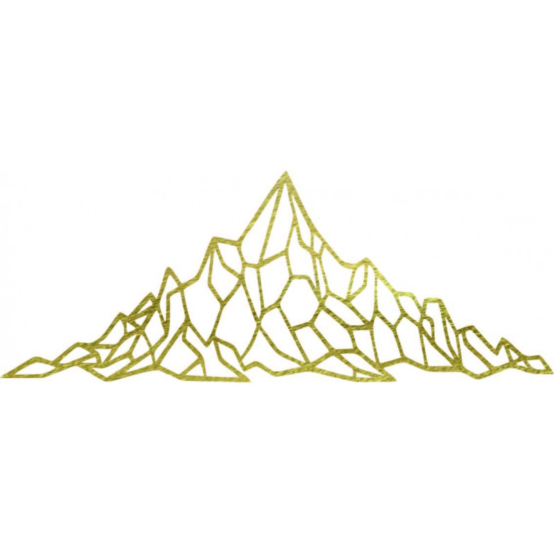 Polygonální nástěnná dekorace skalnatý kopec -...