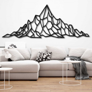 Polygonální výzdoba na skalní stěně kopce 2