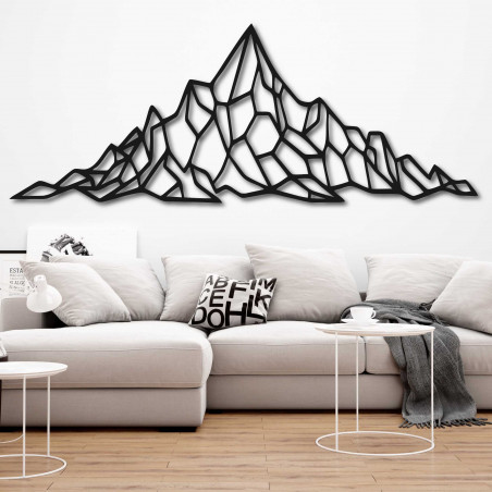 Polygonální nástěnná dekorace skalnatý kopec - AKVOYD