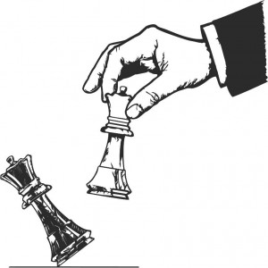 Elegantní dvoudílný obraz šachový design -  ŠACHMAT| SENTOP 2