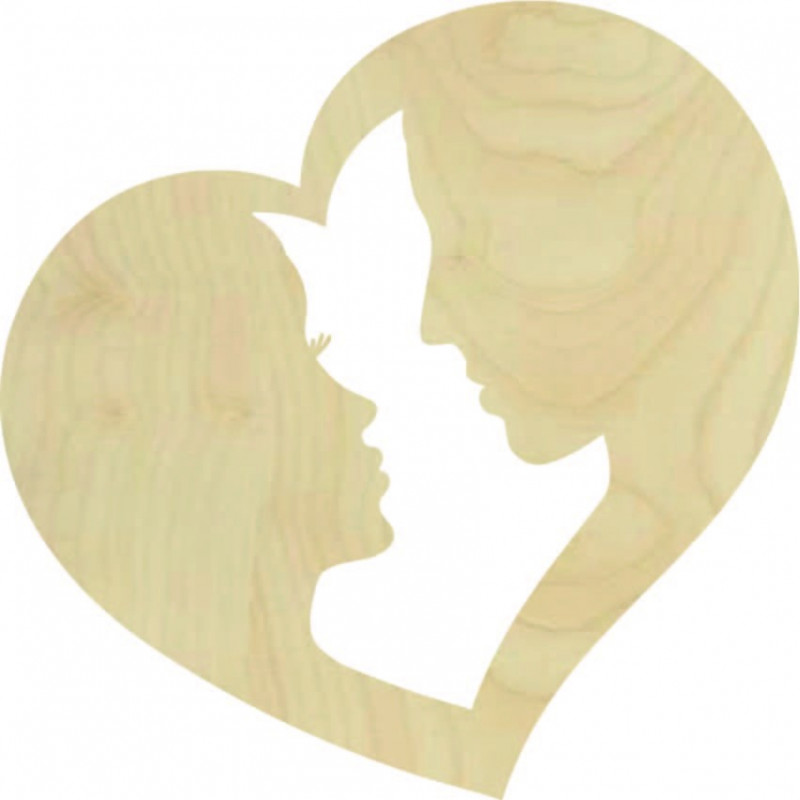 Romantická malba na zeď pár v srdci - LOVE YOU