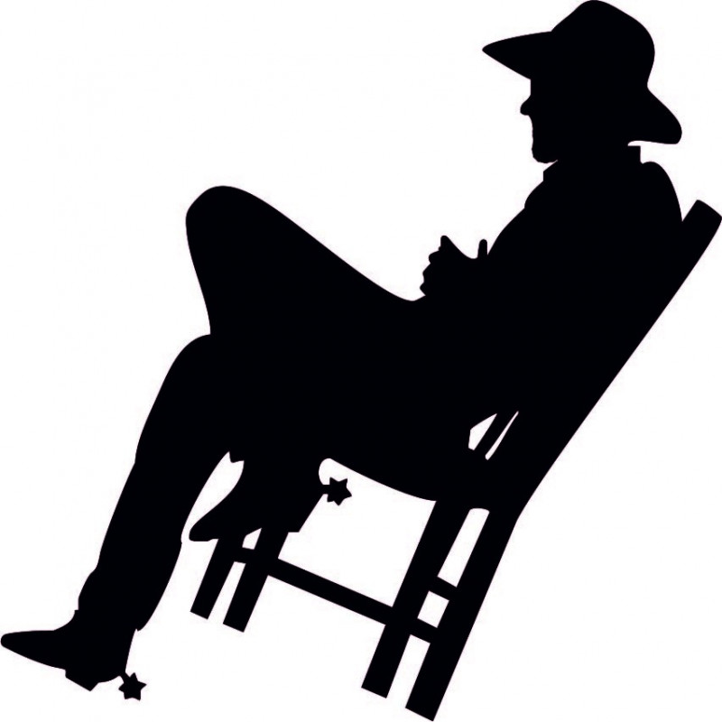 Elegantní dřevěný obraz na stěnu - KOVBOJ | SENTOP