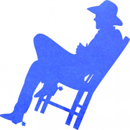 Elegantní dřevěný obraz na stěnu - KOVBOJ | SENTOP