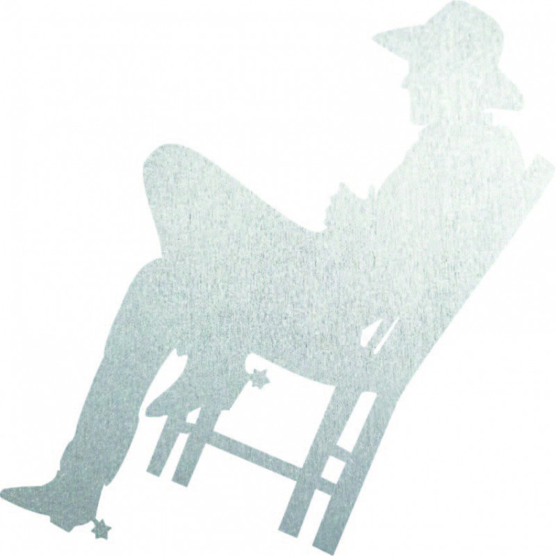 Elegantní dřevěný obraz na stěnu - KOVBOJ | SENTOP