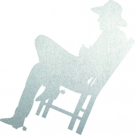 Elegantní dřevěný obraz na stěnu - KOVBOJ | SENTOP