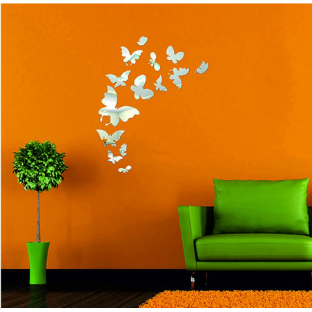 Dekorativní zrcadla. Zrcadlová samolepka na zeď, jako obraz nebo dekorace, 3d akrylová samolepka Dekorativní zrcadla. Zrcadlová samolepka na zeď, jako obraz nebo dekorace, 3d akrylová samolepka