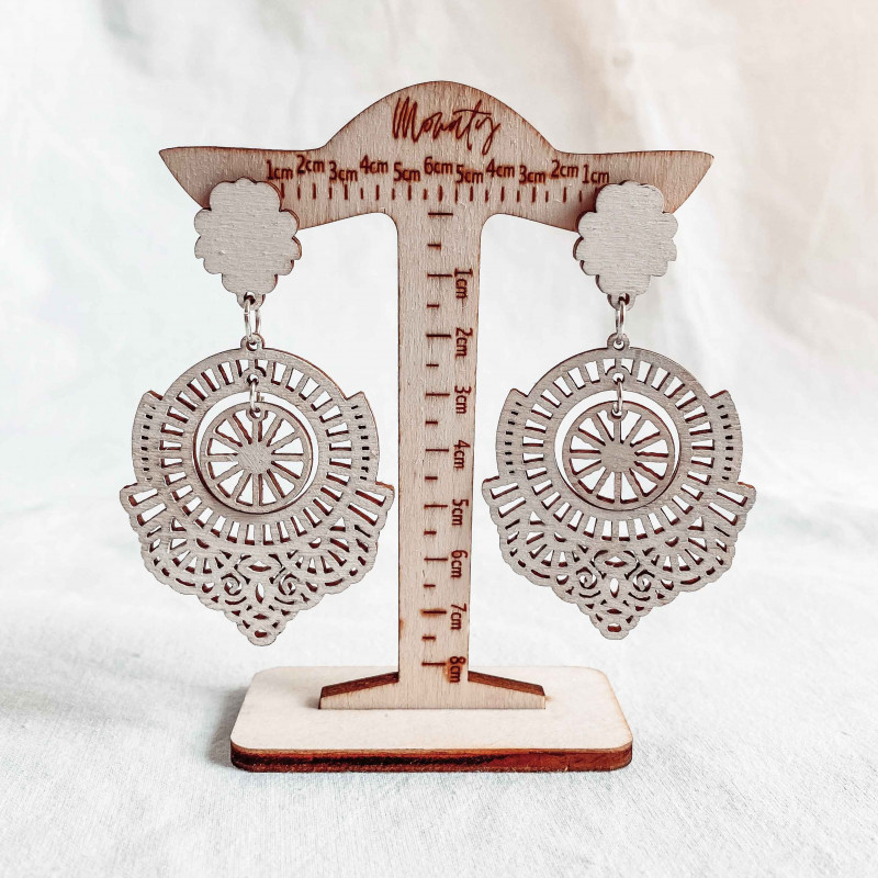 Dřevěné visací náušnice AVENTIS - MONATY |...