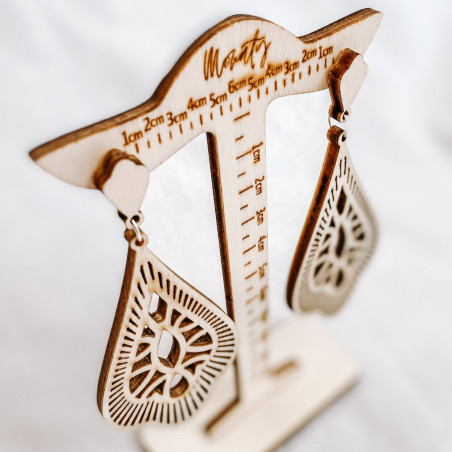 Dřevěné visící náušnice VALERY - MONATY | SENTOP  N003