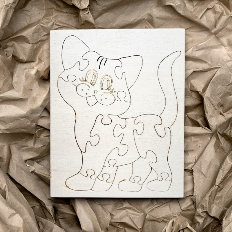 Dřevěné dětské PUZZLE PUZZLE Montessori dřevěná...