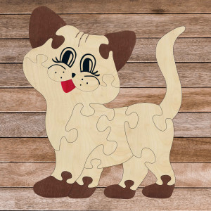 Dřevěné dětské PUZZLE PUZZLE Montessori dřevěná vkládačka... 2