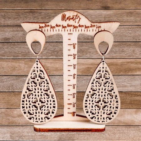 Dřevěné visící náušnice JULIEN - MONATY | SENTOP  N001