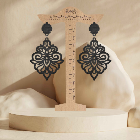 Monaty náušnice ze dřeva Silente | SENTOP N009