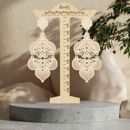 Monaty náušnice ze dřeva Aurora | SENTOP N010