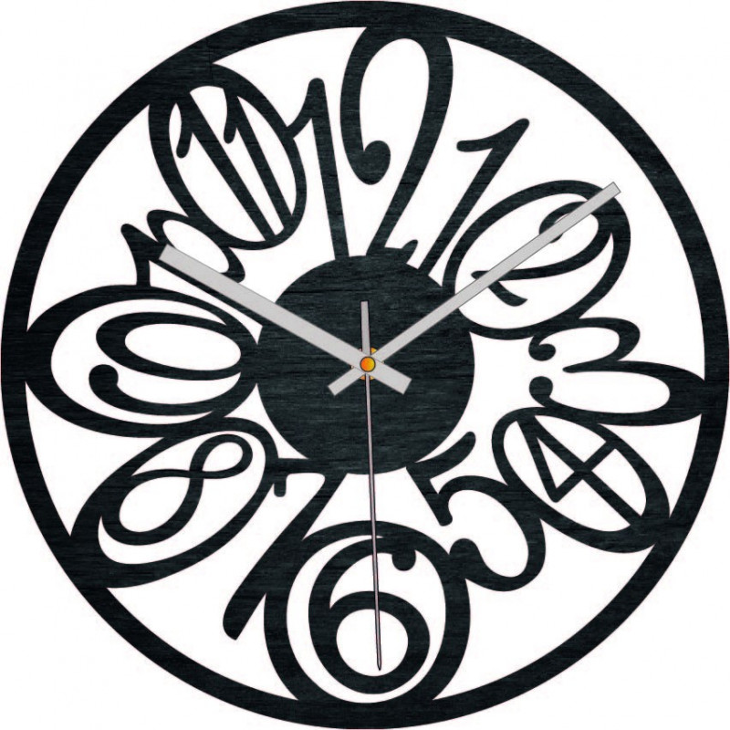 Unikátní čísla hodin pro extravagantní interiér...