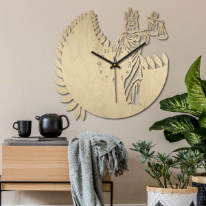 Hodiny znamení zvěrokruhu - Váhy - černé i přírodní 2