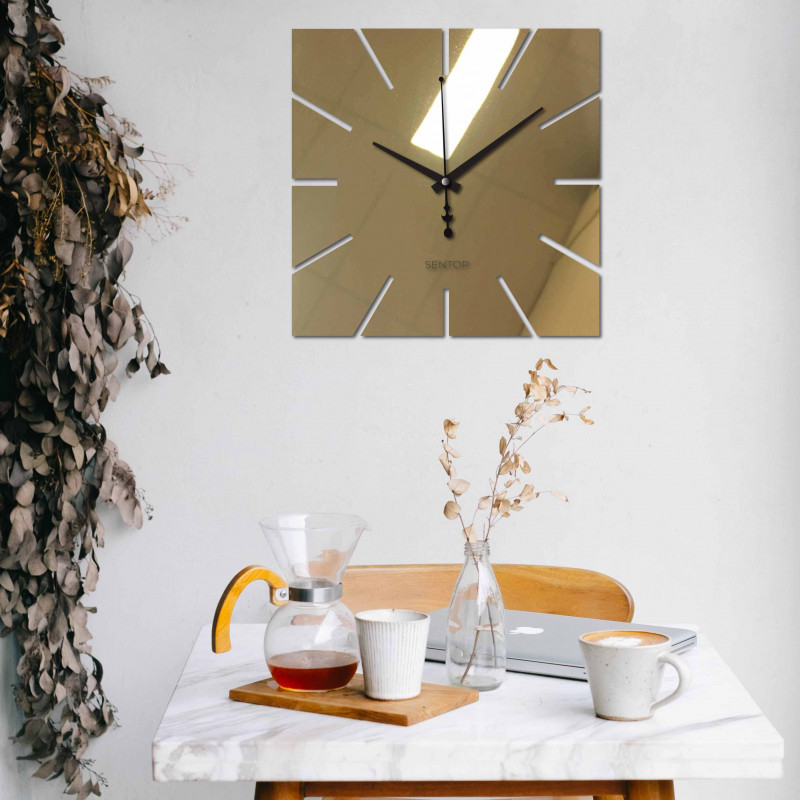 Nástěnné hodiny Minimalistický čtvercový design...