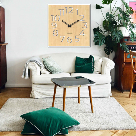 Dřevěné hodiny na zeď - Sentop | HDFK024 | javor