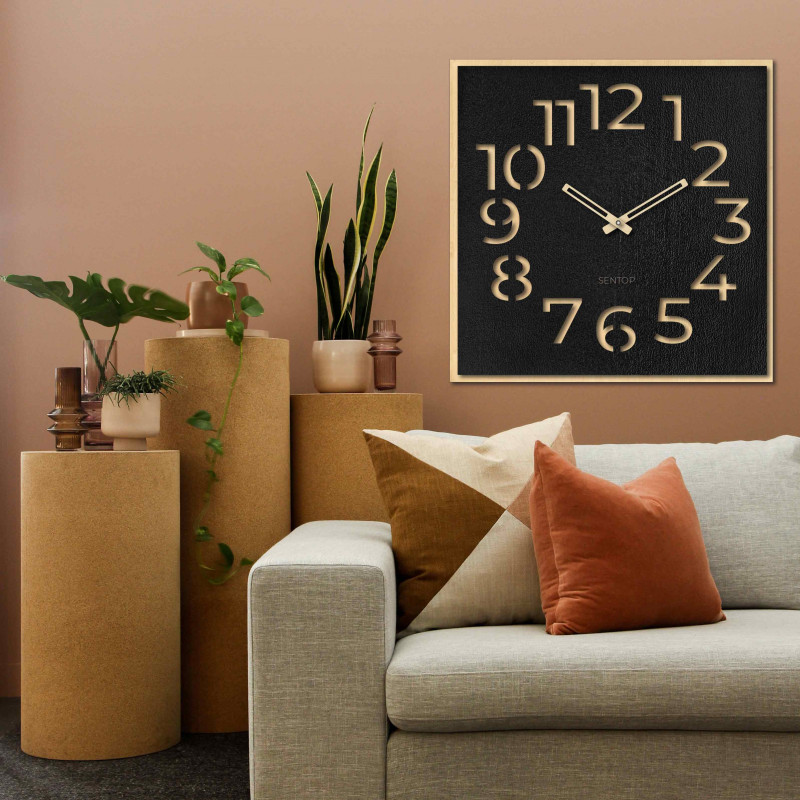 Dřevěné hodiny na zeď - Sentop | HDFK024 | javor